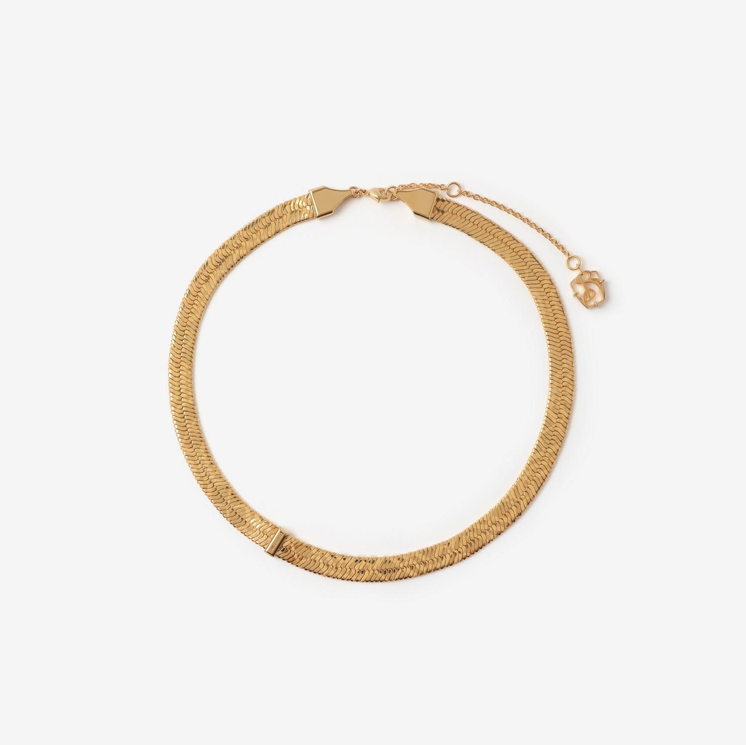 Engraved Check Necklace by BURBERRY