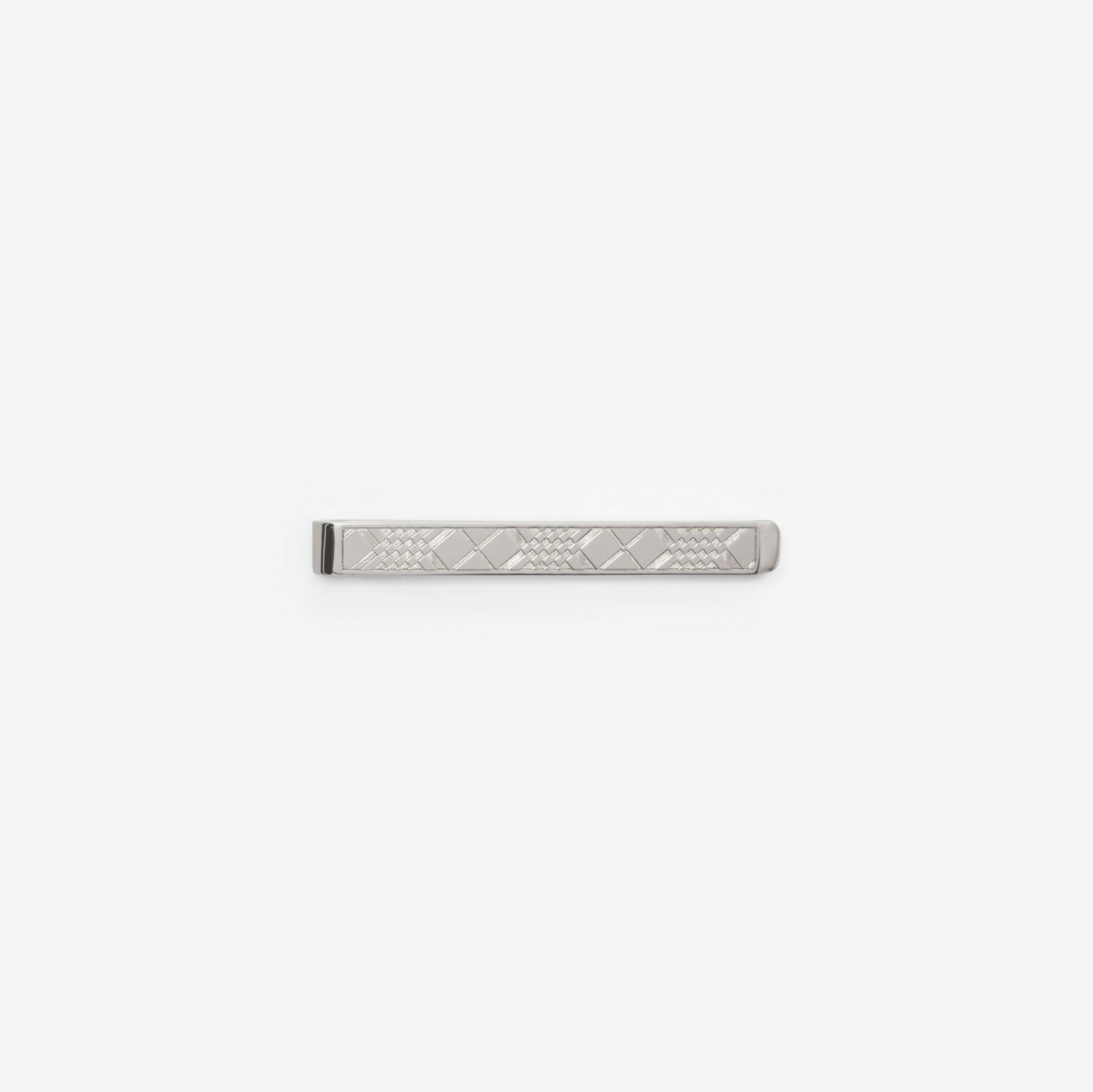 Engraved Check Tie Bar by BURBERRY