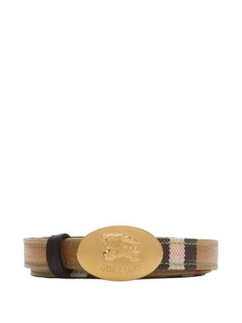 Equestrian Knight check belt by BURBERRY