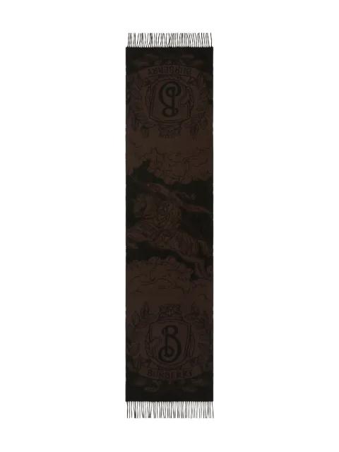 Equestrian-Knight check scarf by BURBERRY