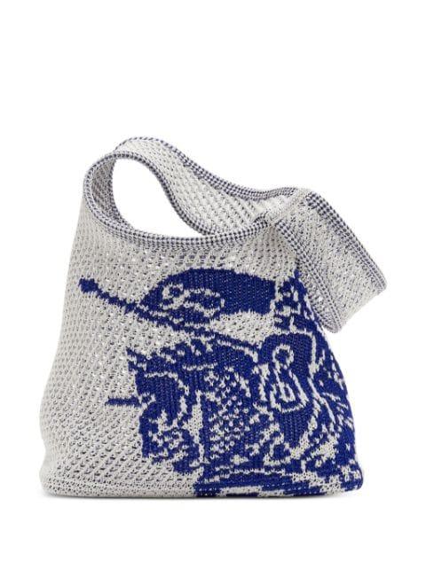 Equestrian Knight crochet-knit bag by BURBERRY