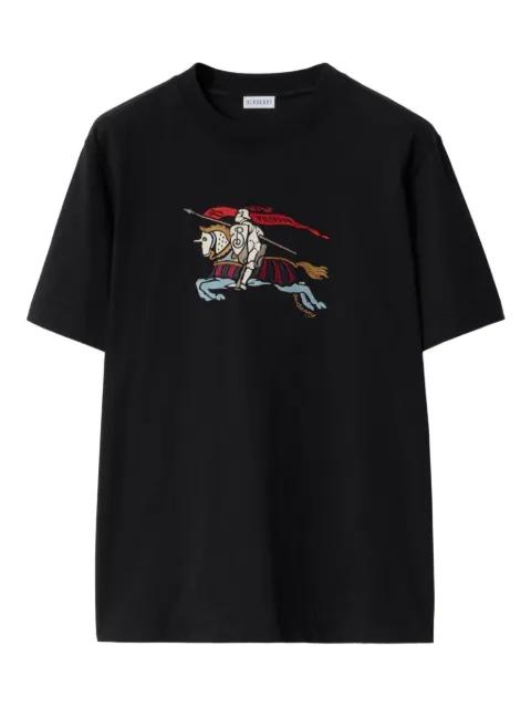 Equestrian Knight-embroidered T-shirt by BURBERRY