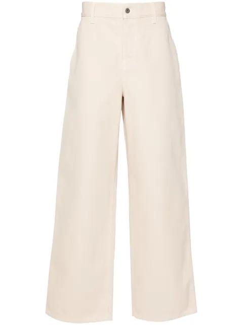 Equestrian Knight-embroidered loose jeans by BURBERRY