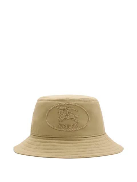 Equestrian Knight gabardine bucket hat by BURBERRY