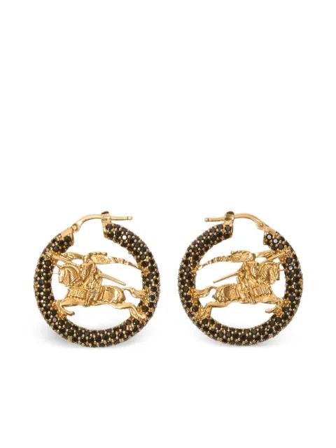 Equestrian Knight hoop earrings by BURBERRY