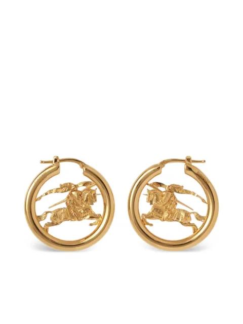 Equestrian Knight hoop earrings by BURBERRY