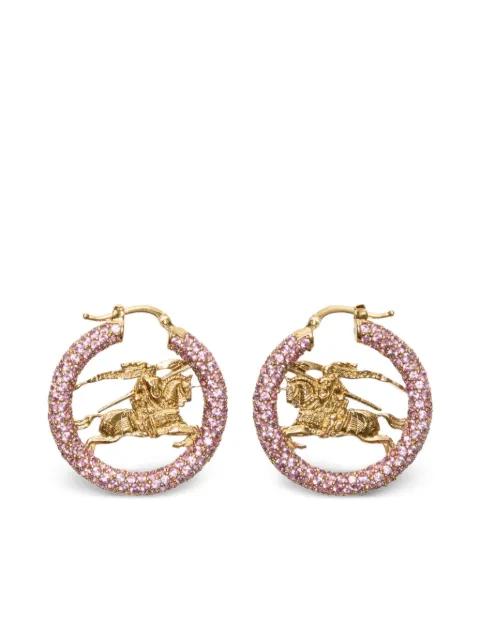 Equestrian Knight hoop earrings by BURBERRY