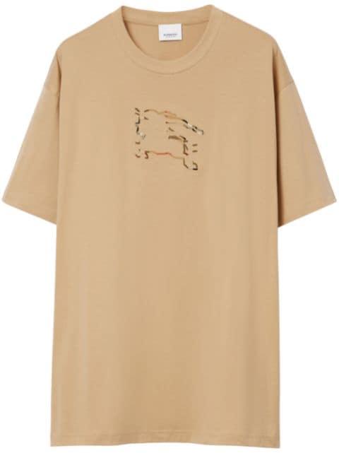 Equestrian Knight-motif cotton T-shirt by BURBERRY