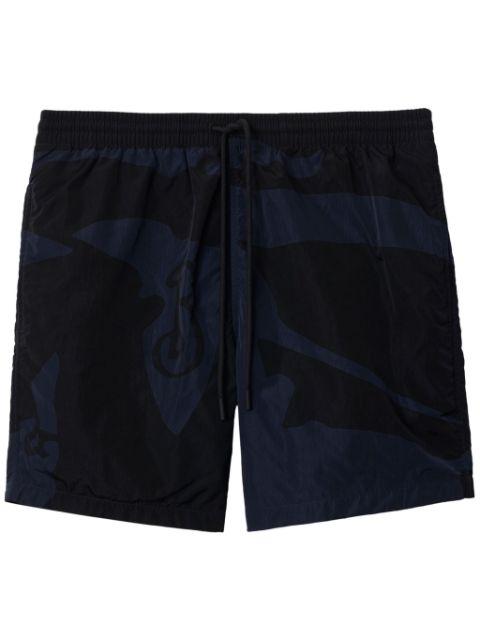 Equestrian Knight motif swim shorts by BURBERRY