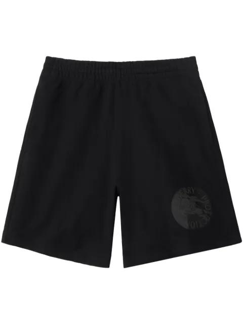 Equestrian Knight-print shorts by BURBERRY