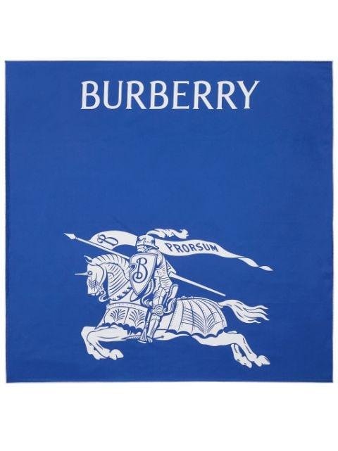 Equestrian Knight silk scarf by BURBERRY