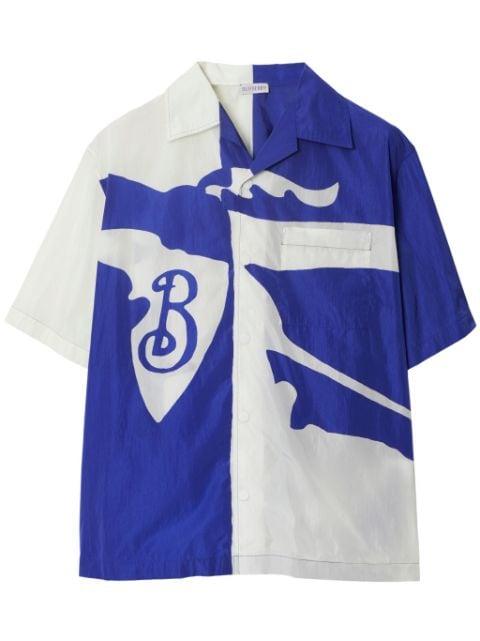 Equestrian knight two-tone shirt by BURBERRY