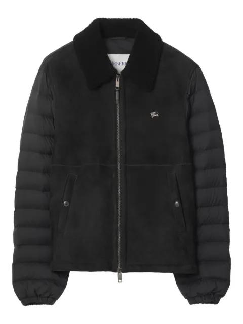 Equestrian shearling nylon puffer jacket by BURBERRY
