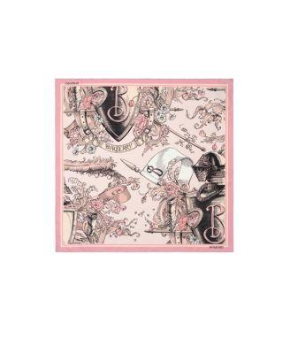Etched Knight Silk Scarf by BURBERRY