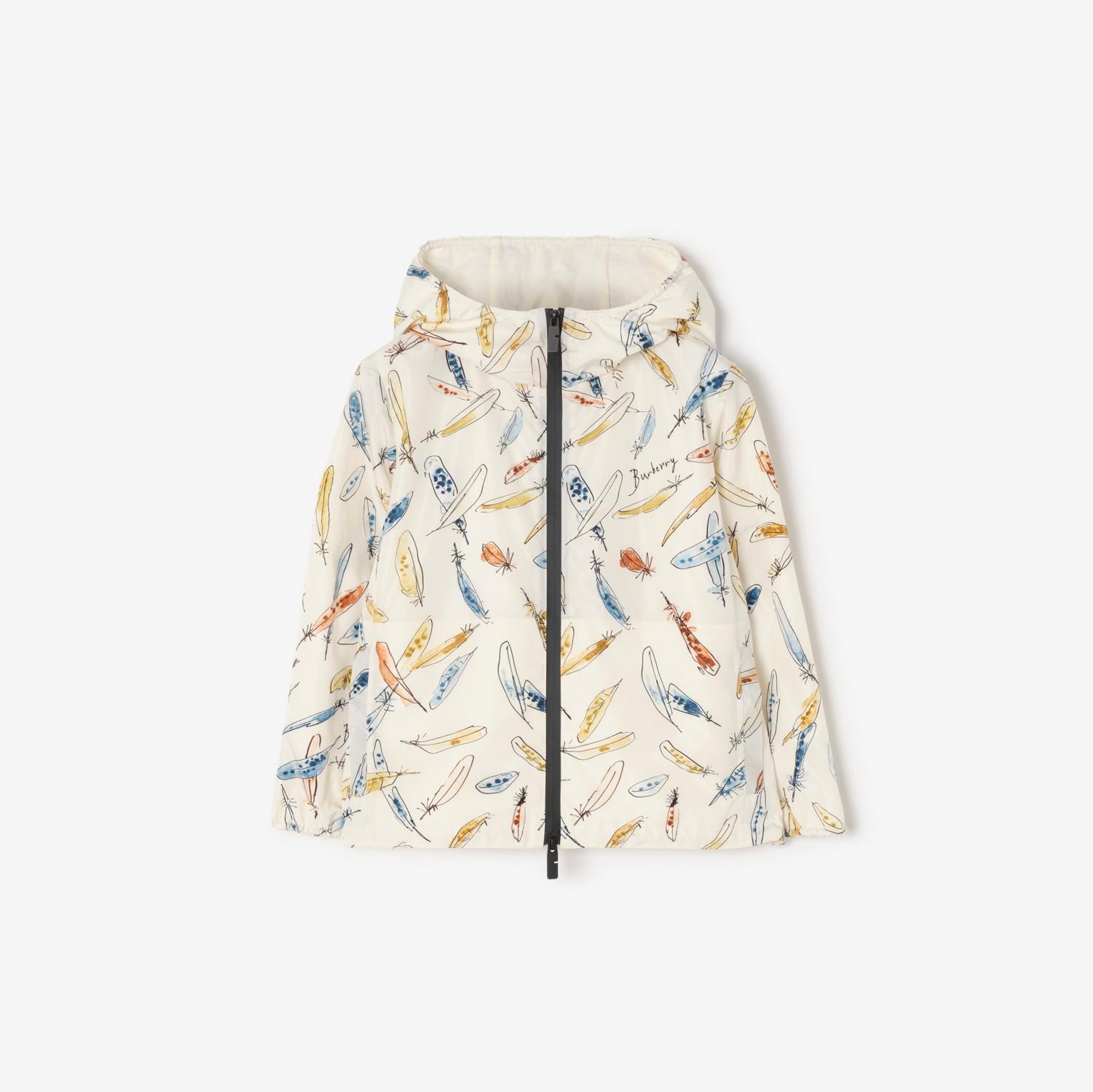 Feather-print Nylon Hooded Jacket by BURBERRY