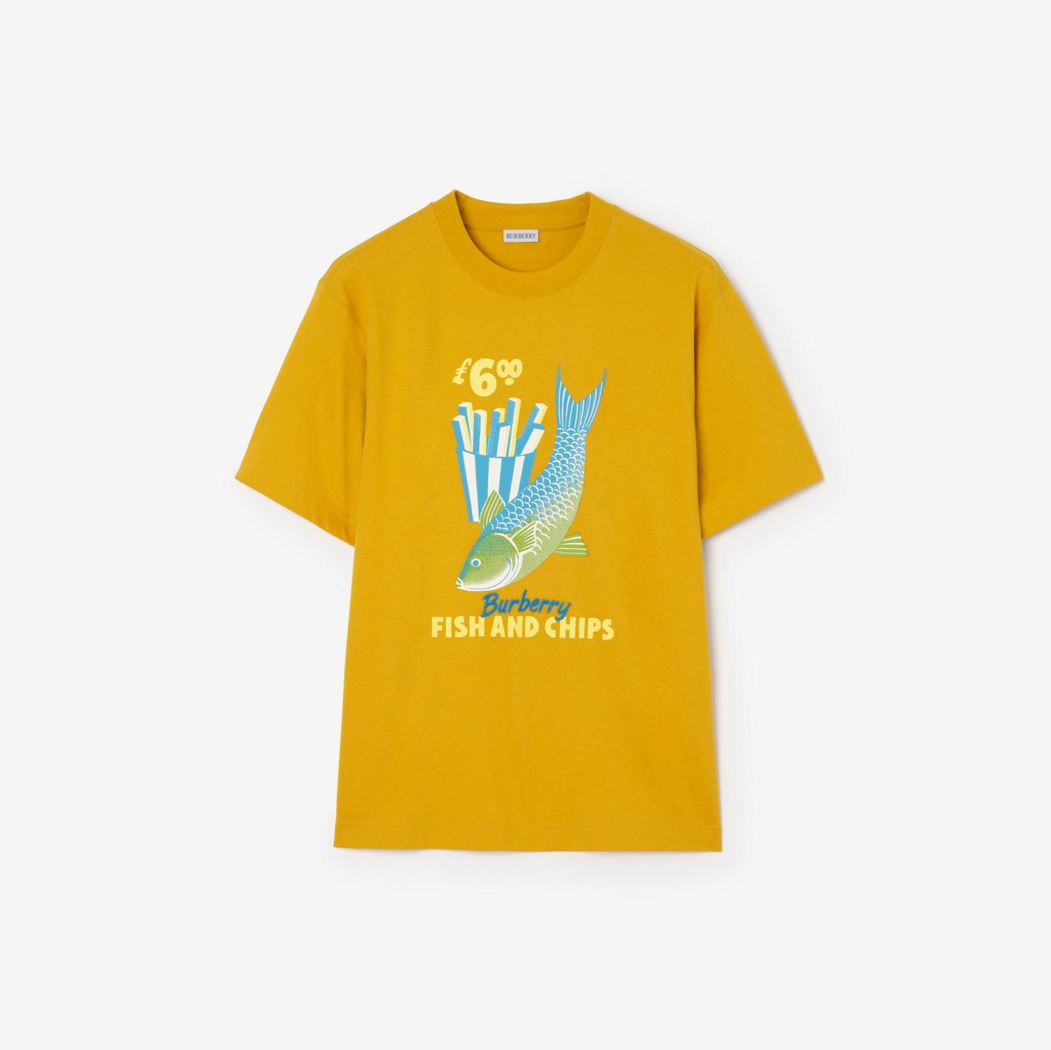 Fish and Chips​ Cotton T-shirt by BURBERRY