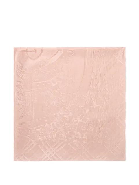 Floral Crest silk scarf by BURBERRY
