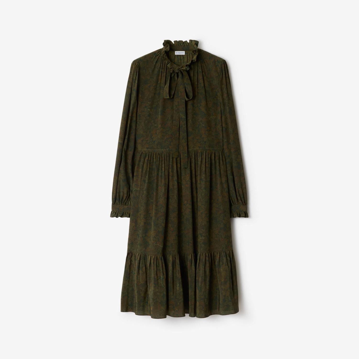 Foliage Silk Dress by BURBERRY