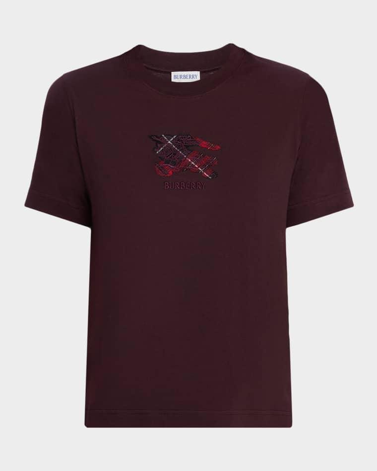 Frankie EKD Embroidered Short-Sleeve T-Shirt by BURBERRY Frankie EKD Embroidered Short-Sleeve T-Shirt by BURBERRY