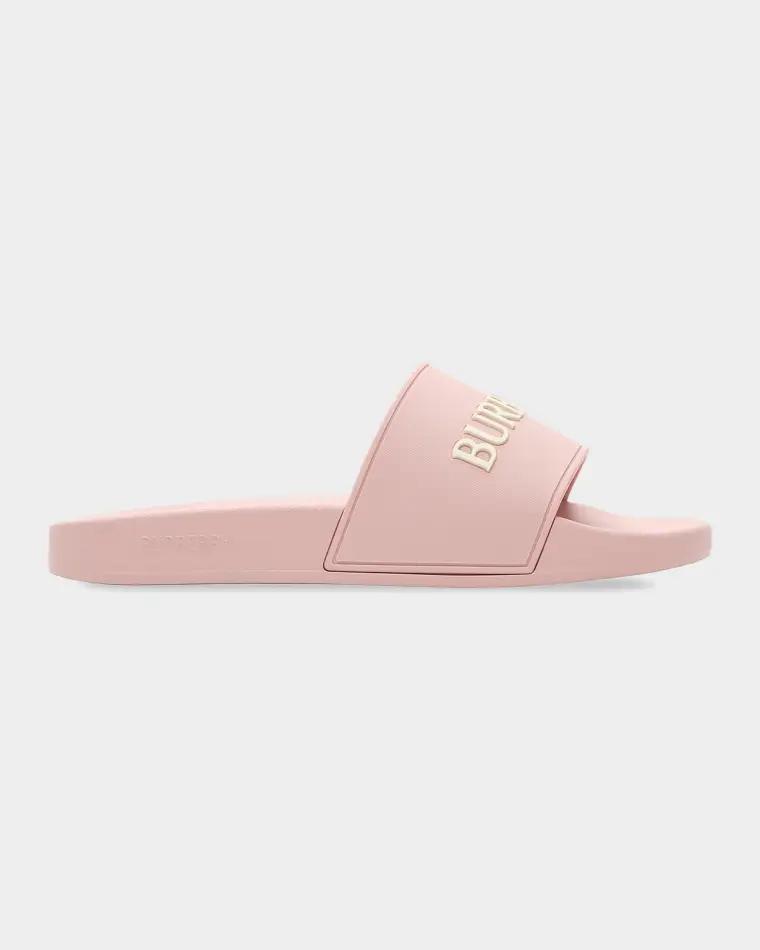 Furley Logo Slide Sandals by BURBERRY