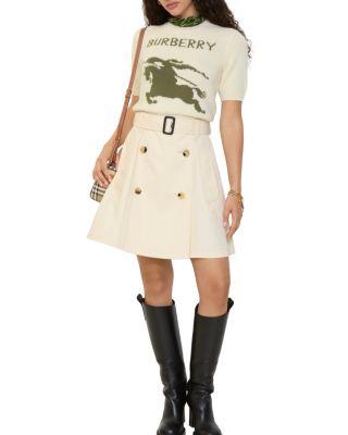 Gabardine Trench Mini Skirt by BURBERRY