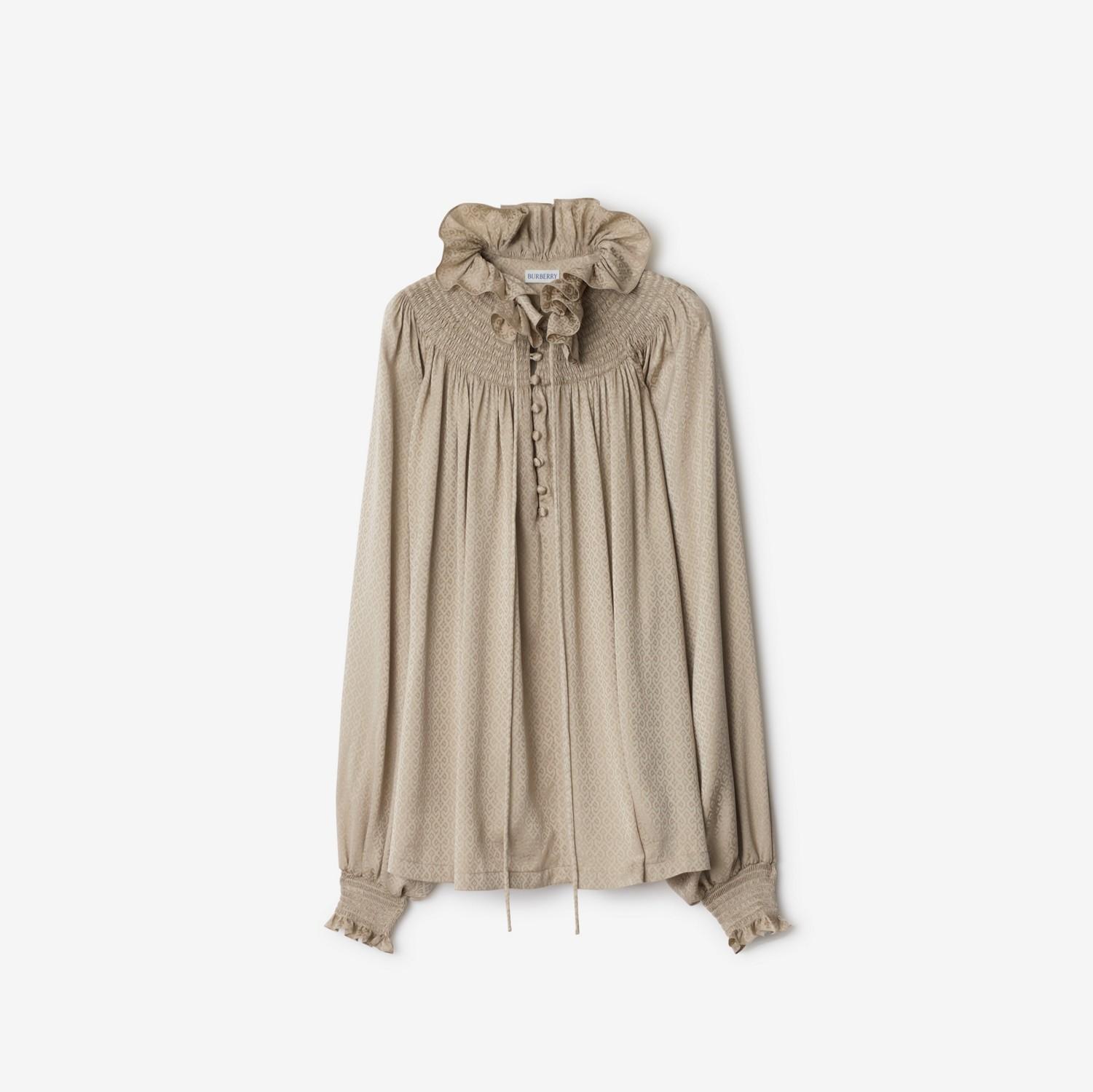 Geometric Silk Blouse by BURBERRY