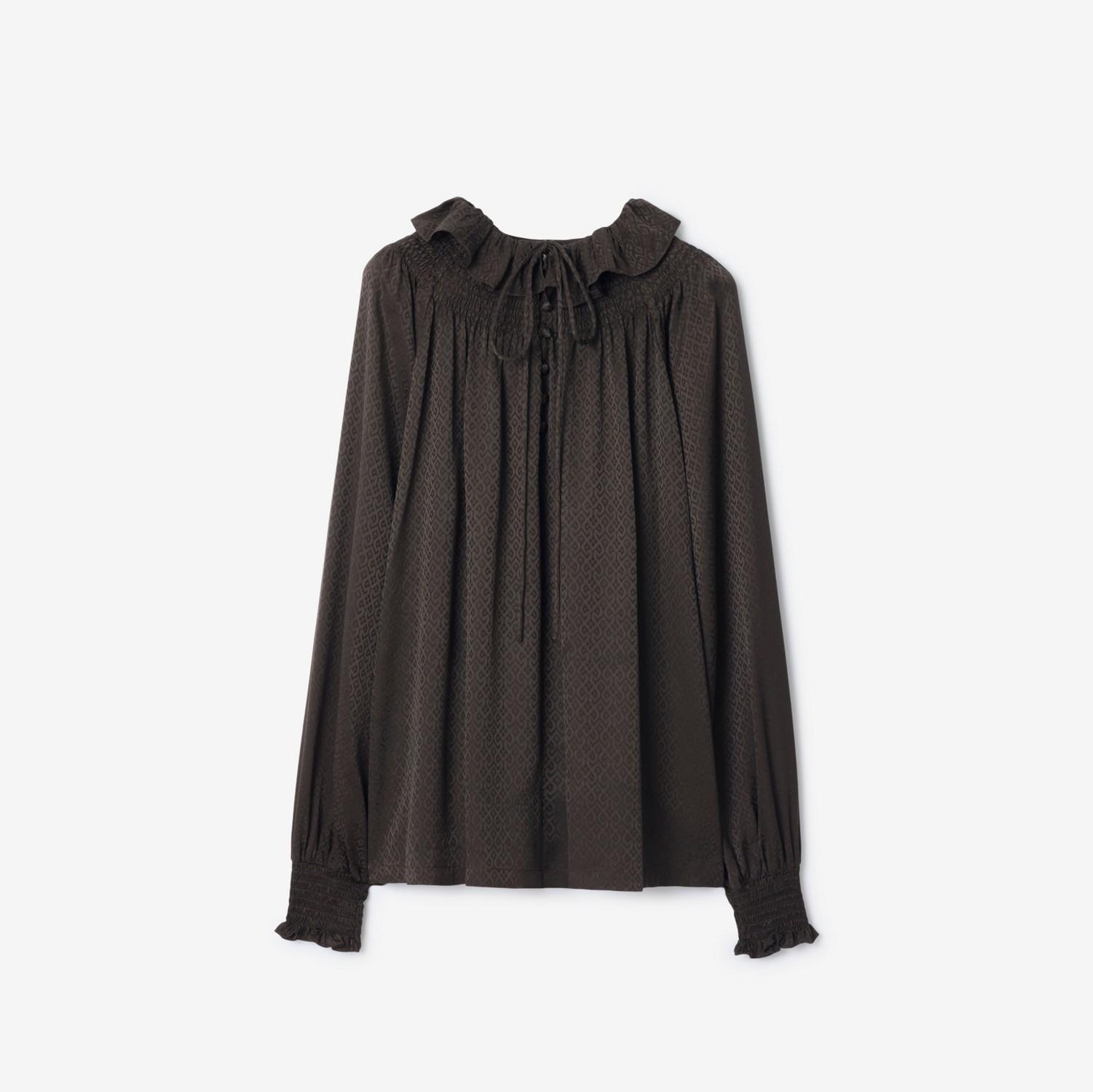 Geometric Silk Blouse by BURBERRY
