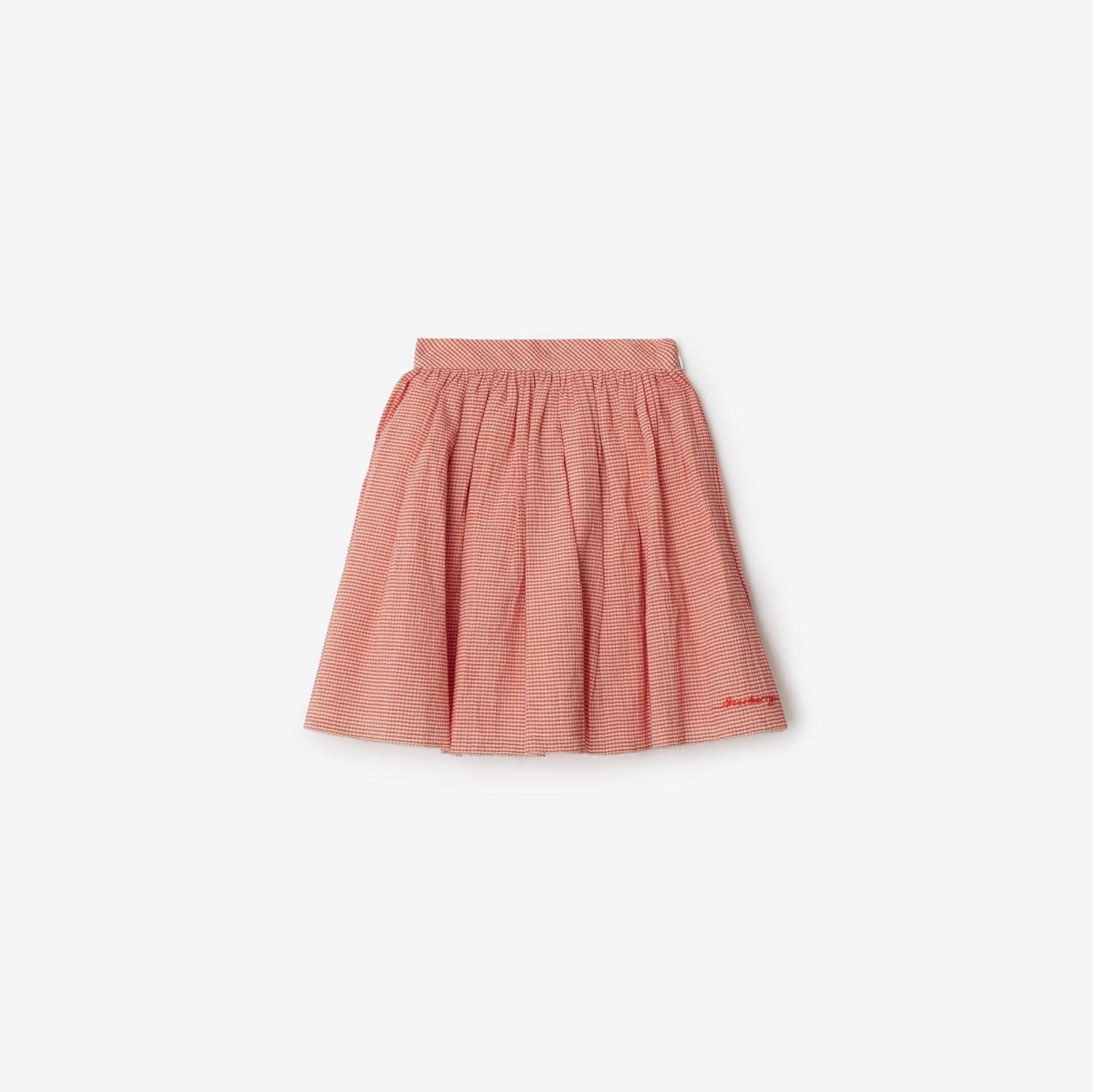 Gingham Cotton Skirt by BURBERRY