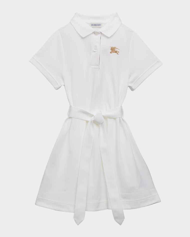 Girl's Astrid Belted EKD Polo Dress, Size 3-14 by BURBERRY