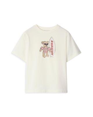 Girls' Cedar Surfer Bear Cotton Tee - Little Kid by BURBERRY