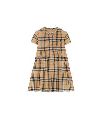 Girls' Check Cotton Dress - Little Kid by BURBERRY