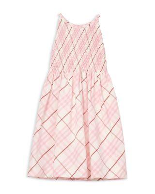Girls' Check Cotton Dress - Little Kid by BURBERRY