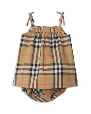 Girls' Check Cotton Dress with Bloomers - Baby by BURBERRY