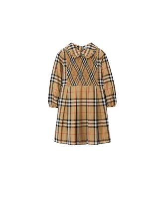 Girls' Check Cotton Poplin Dress - Little Kid by BURBERRY