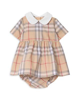Girls' Check Cotton Poplin Dress with Bloomers by BURBERRY