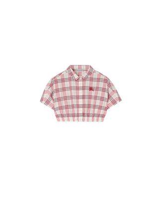 Girls' Check Cotton Shirt - Little Kid by BURBERRY