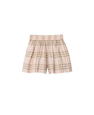 Girls' Check Cotton Shorts - Little Kid by BURBERRY