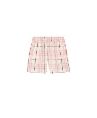 Girls' Check Cotton Shorts - Little Kid by BURBERRY