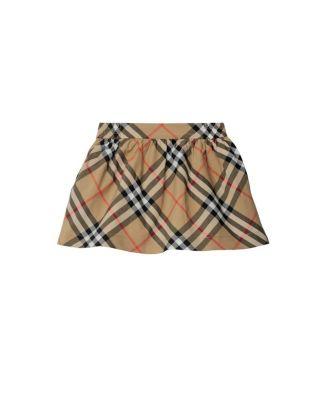 Girls' Check Cotton Skirt - Baby by BURBERRY