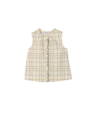 Girls' Check Cotton Top - Little Kid by BURBERRY
