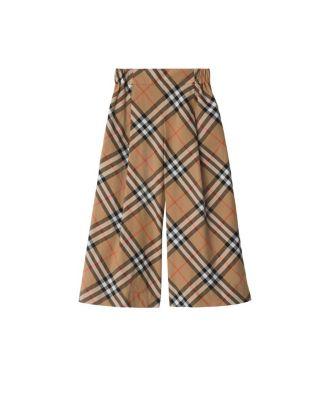 Girls' Check Cotton Trousers - Baby by BURBERRY