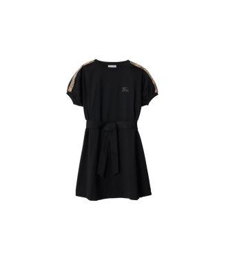 Girls' Check Trim Cotton T-shirt Dress - Little Kid by BURBERRY
