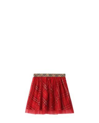 Girls' Check Tulle Skirt - Little Kid by BURBERRY