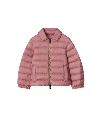 Girls' Checker-Tape Nylon Puffer Jacket - Little Kid by BURBERRY