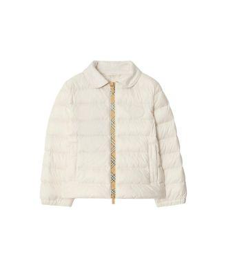 Girls' Checker-Tape Nylon Puffer Jacket - Little Kid by BURBERRY