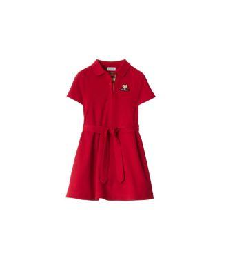 Girls' Cotton Polo Shirt Dress - Baby by BURBERRY