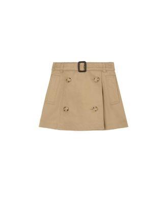Girls' Cotton Trench Skirt - Baby by BURBERRY