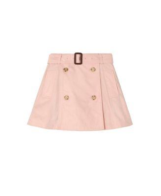 Girls' Cotton Trench Skirt - Little Kid by BURBERRY