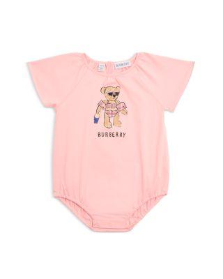 Girls' Dori Beach Bear Cotton Bodysuit - Baby by BURBERRY