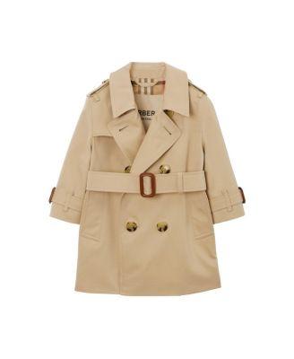 Girls' Gabardine Trench Coat - Baby by BURBERRY